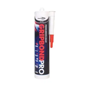 Bond It Grip Bond Pro Sealant & Adhesive White EU3   BDMSPWH(n) (Pack of 6)