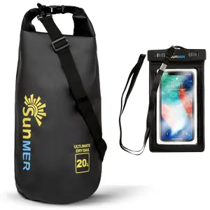 SUNMER 20L Dry Bag With Waterproof Phone Case - Black