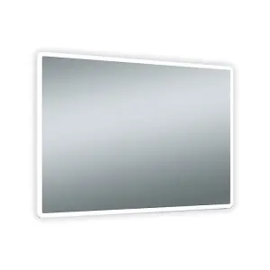 Jet LED Bathroom Mirror with Bluetooth Speakers & Shaver Socket (H)50cm (W)120cm