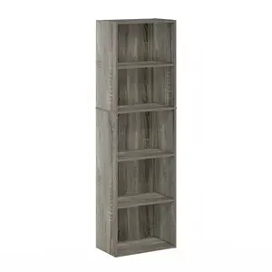 Aliesha Open Shelf Bookcase French Oak / 132.1cm H x 40.1cm W x 23.9cm D