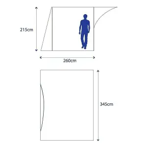 Berghaus Air Tent Porch for use with the Berghaus Air Tent Range