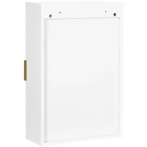 kleankin Bathroom Wall Cabinet with Adjustable Shelves for Hallway, Living Room