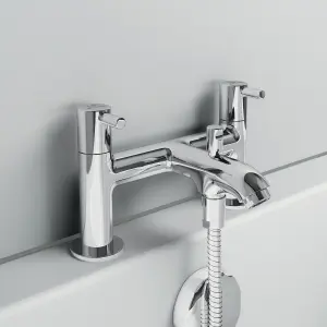 Ideal Standard Ceraline Chrome effect Surface-mounted 2 Tap Hole Shower mixer Tap