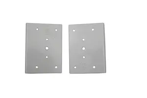 Windowparts Cabinet Hinge Repair Bracket - White - Without Hole - 122872