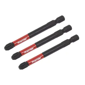 Sealey Phillips 3 Impact Power Tool Bits Forged From S2 Steel 75mm 3 Pcs AK8256