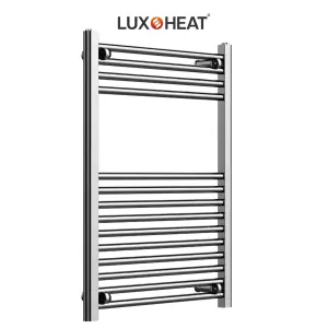 Towel Radiator Rail 800 x 600 for Central Heating with Chrome Finish