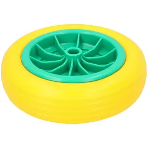 10" Solid Rubber Tyre For Sack Trucks Wheel Barrows Trolleys 20mm Centre 2pc