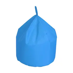 Polyester Outdoor Friendly Refillable Classic Bean Bag Light Blue / 40 cm H x 50 cm W x 50 cm D