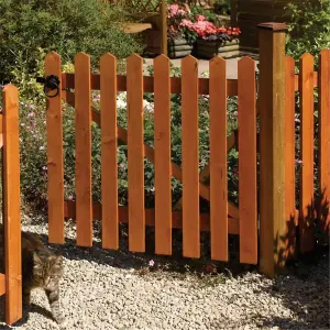 PACK OF 3: 6 x 3 Picket Fence Panel Dip Treated