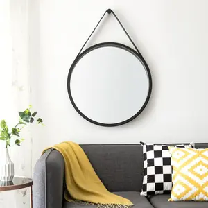 Chavarria Flat Wall Mirror Black