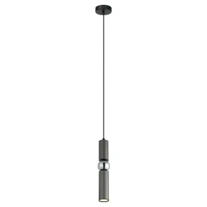 Luminosa Isidora Modern 1 Light Slim Pendant Ceiling Light, GU10