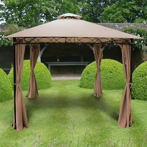 Glendale Marco Polo Gazebo 3x3 Mocha