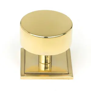 From The Anvil Polished Brass Kelso Cabinet Knob - 38mm (Square)