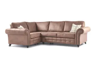 Oakland Faux Leather Corner Sofa