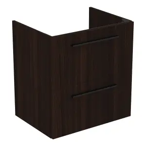 Ideal Standard i.life A Standard Matt Coffee Oak effect Wall-mounted Bathroom Vanity unit (H) 630mm (W) 600mm