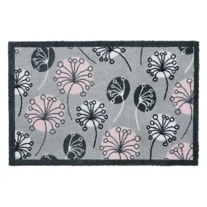 JVL Mega Machine Washable Doormat and Runner, Dandelion Seeds