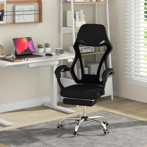 COSTWAY Ergonomic Swivel Mesh Office Chair with Footrest