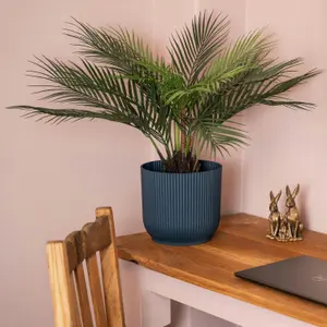 Blooming Artificial - 65cm Faux Dicksonia Dwarf Palm - Fake Indoor Plant Tree