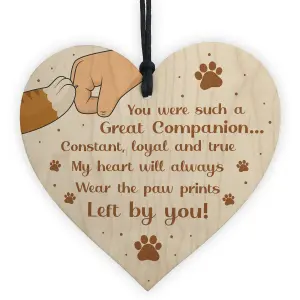 Special Memorial Gift For Dog Cat Memorial Pet Sign Keepsake Gift For Family Wood Heart