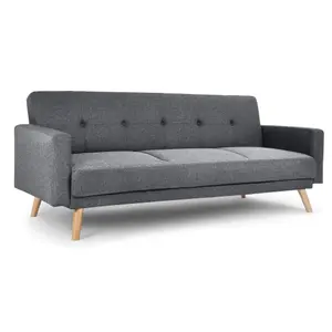 Narvik Click Clack 3 Seater Sofa Bed - Grey