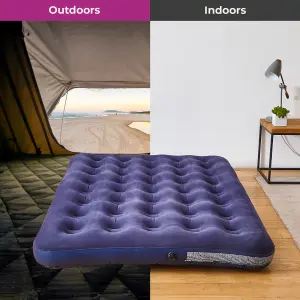 Neo Double Flocked Inflatable Airbed Mattress