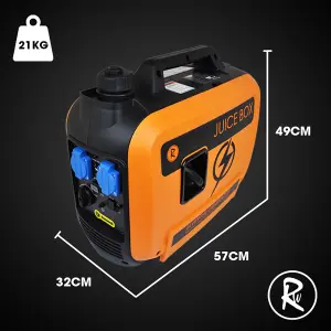 RocwooD Petrol Inverter Generator 2000W Portable Camping