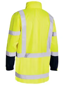 BISLEY WORKWEAR TAPED HI VIS RAIN SHELL JACKET Medium