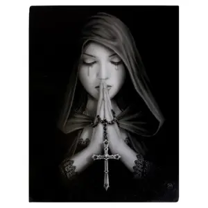 Anne Stokes Gothic Prayer Canvas Black (Small)