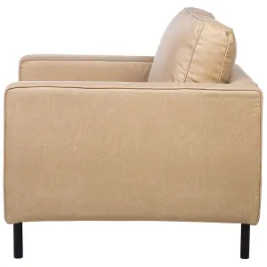 Armchair SAVALEN Faux Leather Beige