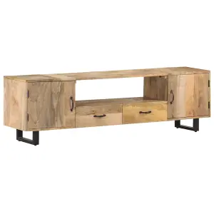 Berkfield TV Cabinet 160x30x45 cm Solid Mango Wood