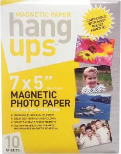 10 Sheets Printable Magnetic Paper - 7X5" For Injet Printers Magnetic Photo Paper