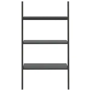 Berkfield 3-Tier Leaning Shelf Black 64x34x116 cm