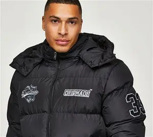 Dripmade Chief Short Puffer Jacket - Black - Size XL