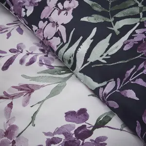 Wister Floral Reversible Duvet Cover Set with Pillowcases Single - 1 Standard Pillowcase