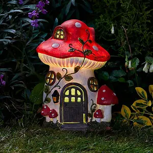 Solar Mushroom LED Fairy Garden Ornament