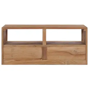 Berkfield TV Cabinet 90x30x40 cm Solid Teak Wood