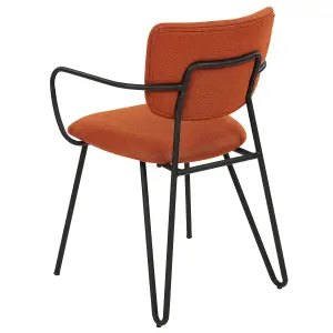 Set of 2 Dining Chairs ELKO Orange