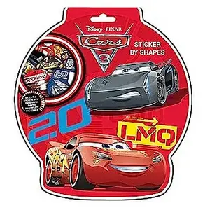 Cars 3 Shaped Lightning McQueen Stickers Red/Grey (One Size)