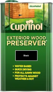 Cuprinol Exterior Wood Preserver Black 5L