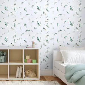 Natural Leaves Patterned Peel and Stick Wall Stickers 10 Pieces Set for Easy Bedroom & Living Room Upgrades