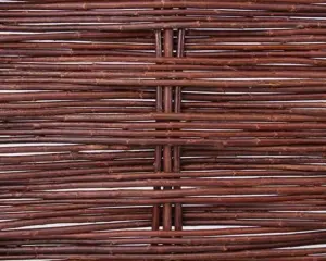 Primrose Premium Framed Willow Hurdle Natural Handwoven Fence Panel 6ft x 4.5ft