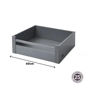 GoodHome Soto Matt anthracite Drawer front (H)187mm (W)555mm (T)13mm