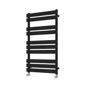 Right Radiators 1000x600 mm Designer Flat Panel Heated Towel Rail Radiator Bathroom Warmer Heating Black