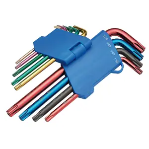 Draper TX-STAR Security Coloured Hex. Key Set (9 Piece) 24122