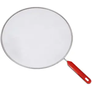 Hardys Kitchen 29cm Mesh Splatter Guard Screen Cover Oil Spit Frying Pan Lid Handle