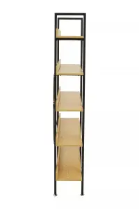 Interiors by Premier Laxton 5 Tier Light Yellow Shelf Unit