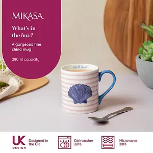 Mikasa Shell 280ml Straight-Sided Mug