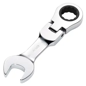 Draper Tools HI-TORQ Metric Stubby Flexible Head Ratchet Combination Spanner, 16mm