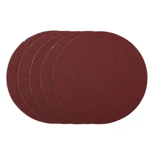 Draper  Sanding Discs, 200mm, PSA, 80 Grit, (Pack of 5) 63026