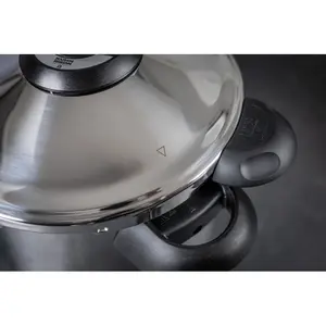 Kuhn Rikon Duromatic Top Stainless Steel Pressure Cooker for All Hobs, Side Grips 4L / 24cm